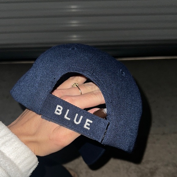 Navy 'Back the Blue' Patriotic Cap - Picture 3 of 4